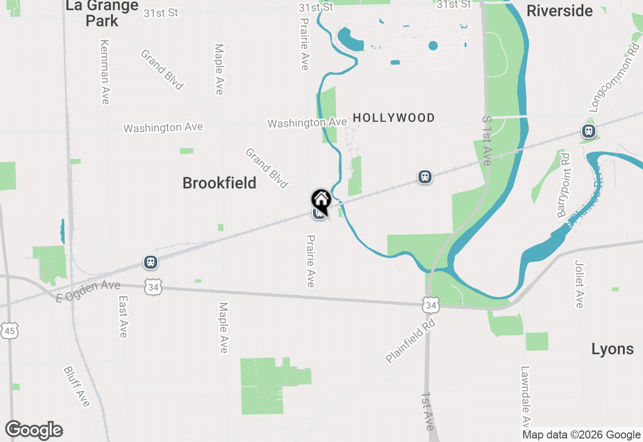 Map of 3820 Forest Avenue, Brookfield, IL 60513