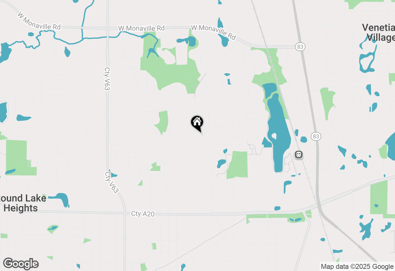 Map of 2152 N Green Valley Lane, Round Lake Beach, IL 60073