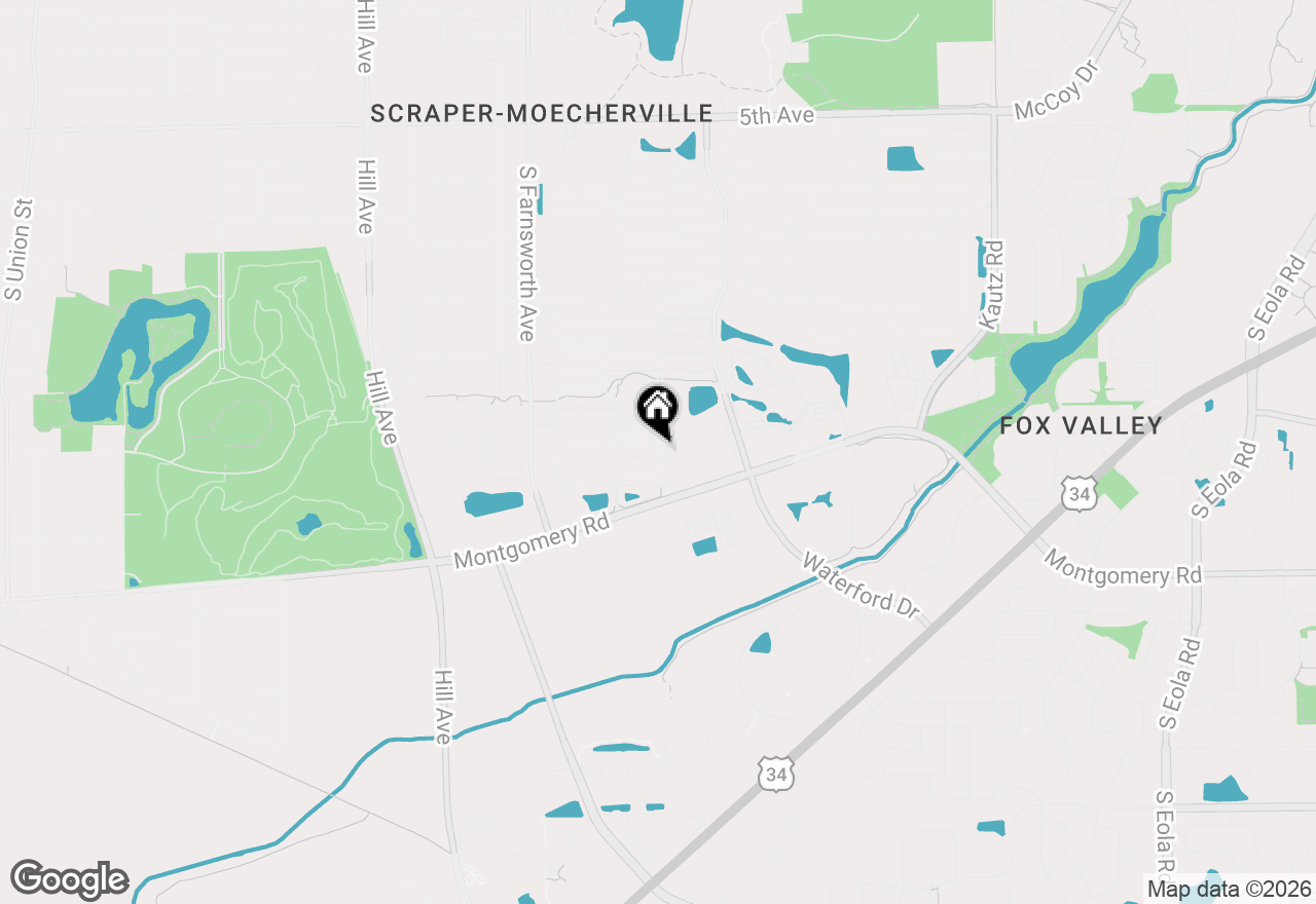 Map of 1041 Serendipity Drive, Aurora, IL 60504