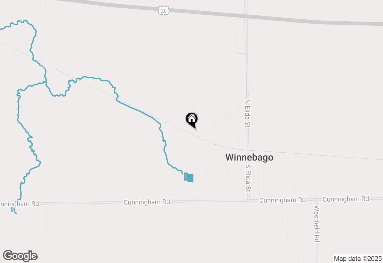 Map of 214 Heeren Drive, Winnebago, IL 61088