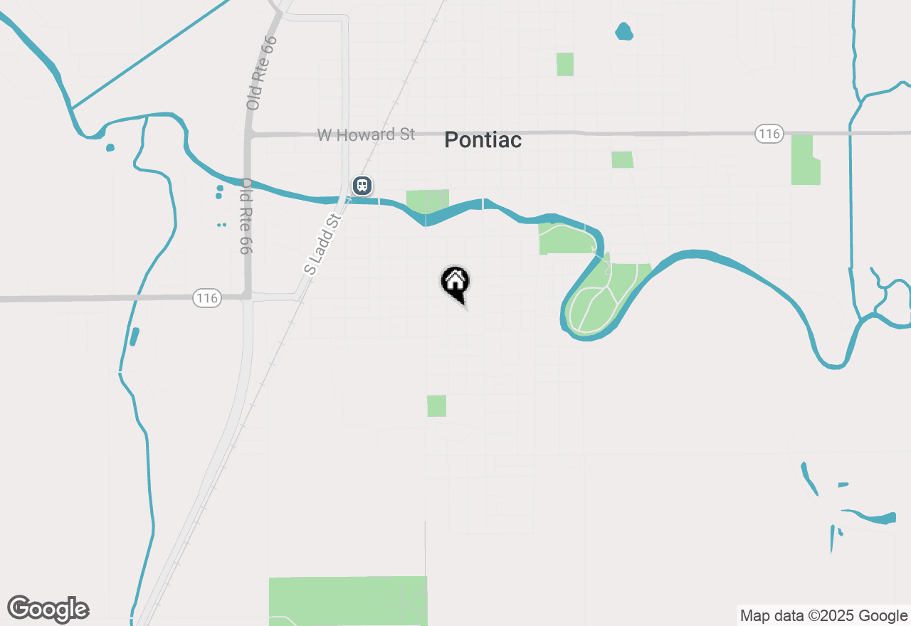 Map of 319 W Moulton Street, Pontiac, IL 61764