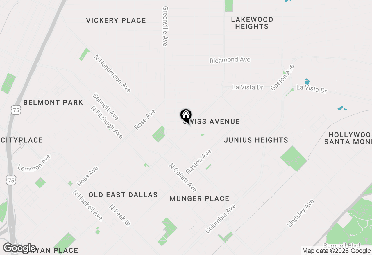 Map of 5820 Bryan Parkway #50, Dallas, TX 75206