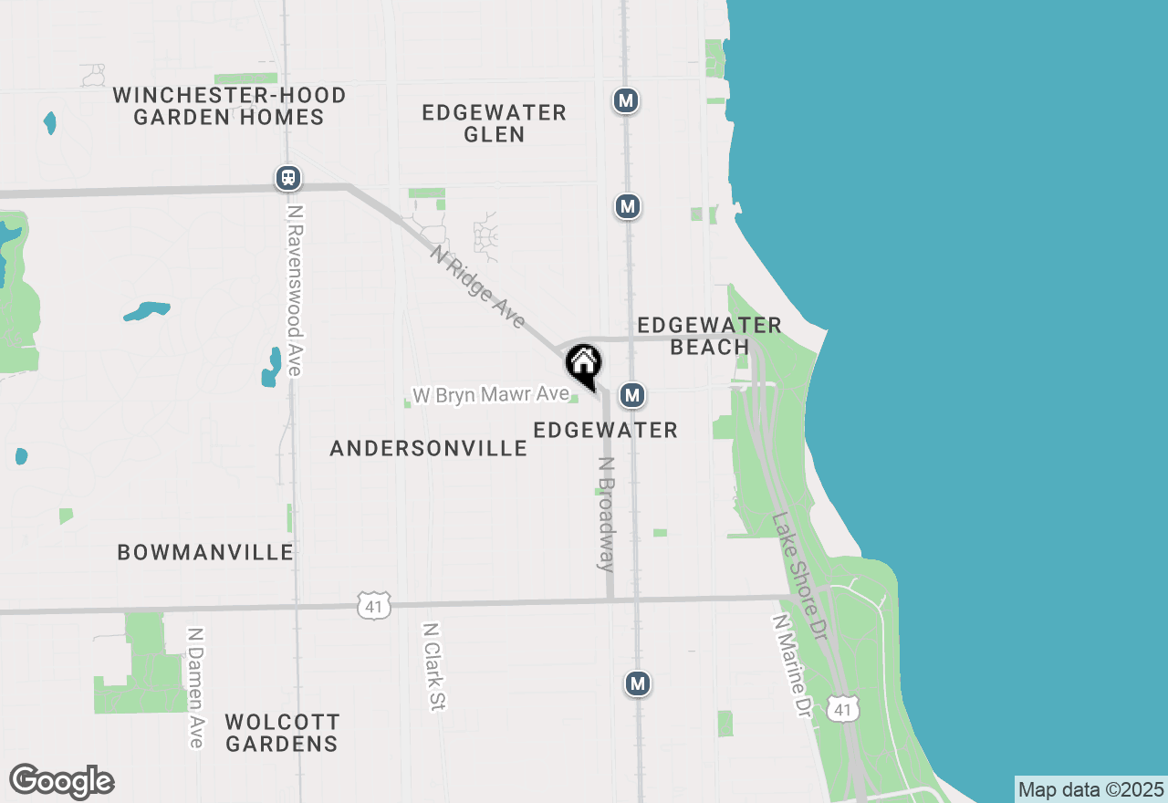 Map of 5551 N Magnolia Avenue #1W, Chicago, IL 60640