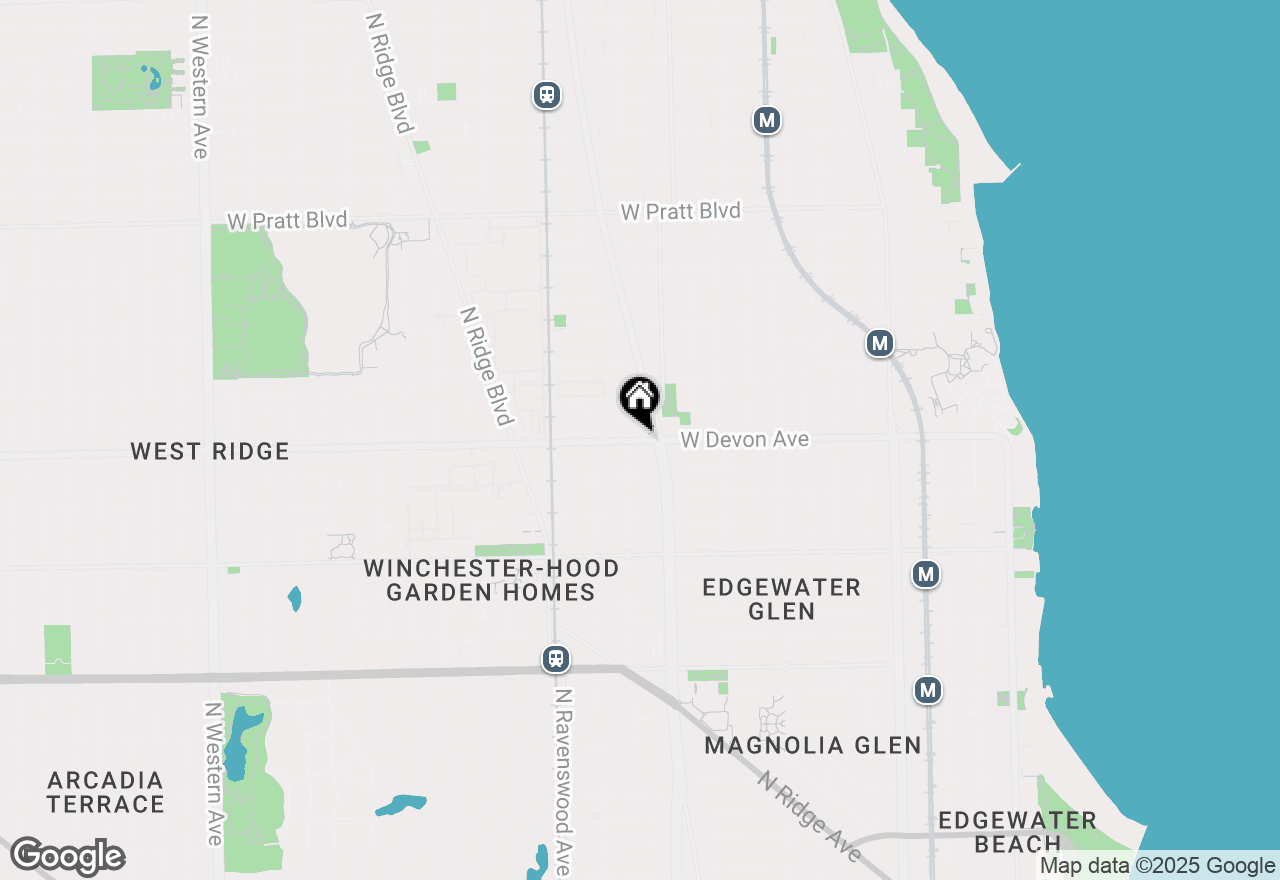 Map of 1614 W Devon Avenue, Chicago, IL 60660