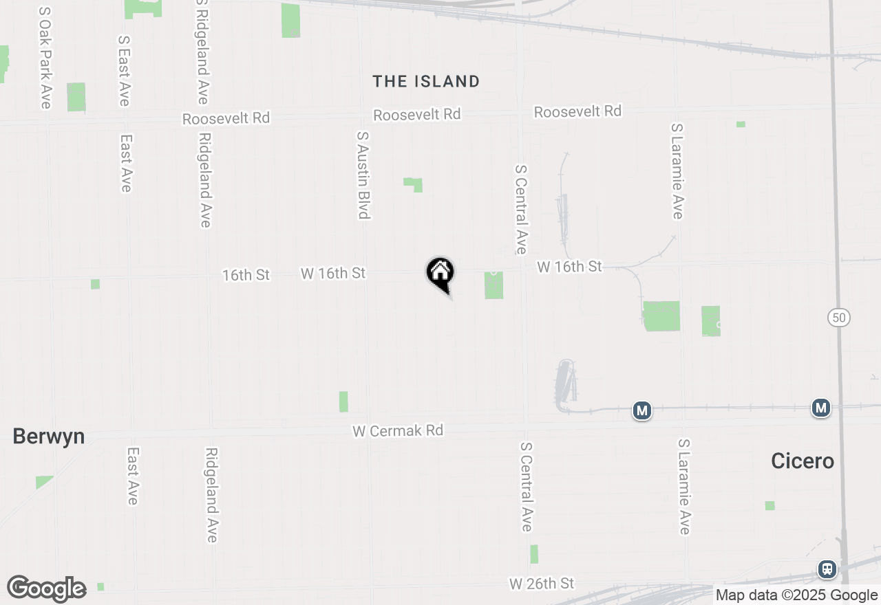 Map of 1634 S 58th Avenue, Cicero, IL 60804