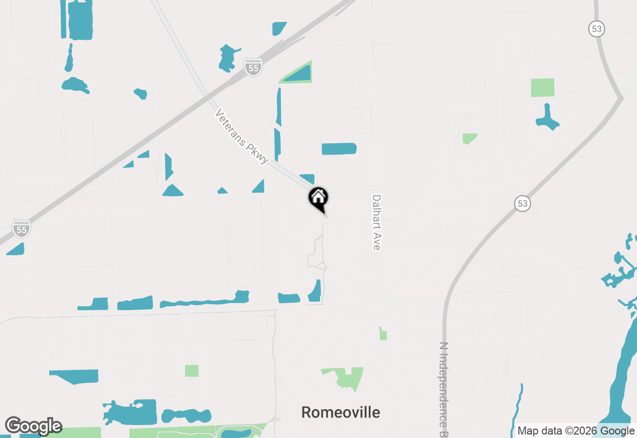 Map of 777 W Mystic Lane, Romeoville, IL 60446