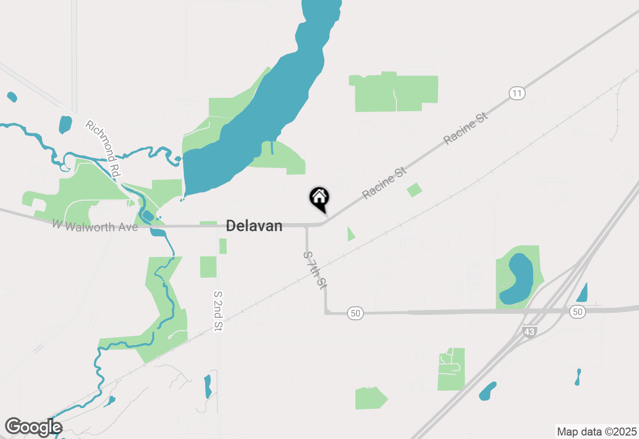 Map of 717 E Walworth Ave, Delavan, WI 53115