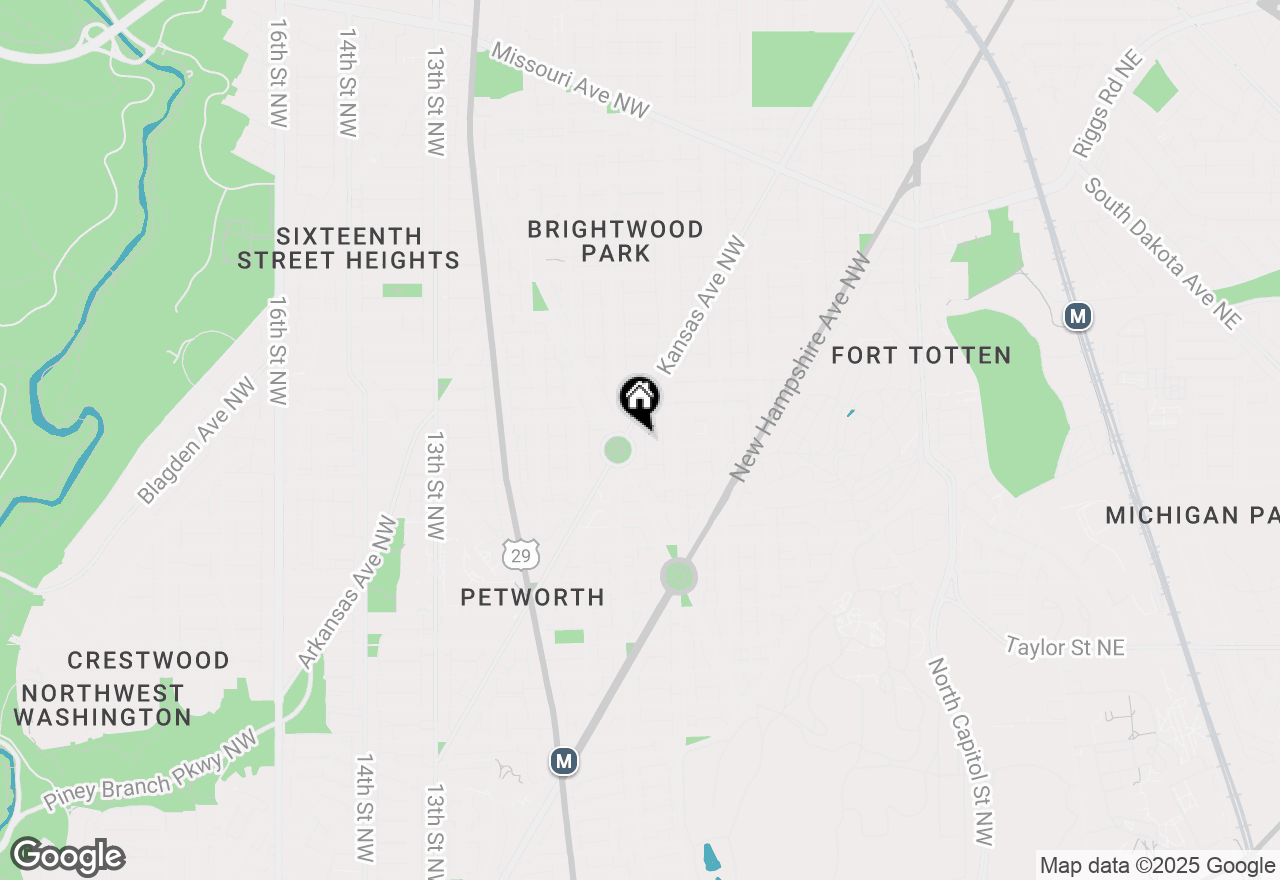 Map of 16 Sherman Circle Nw, Washington, DC 20011