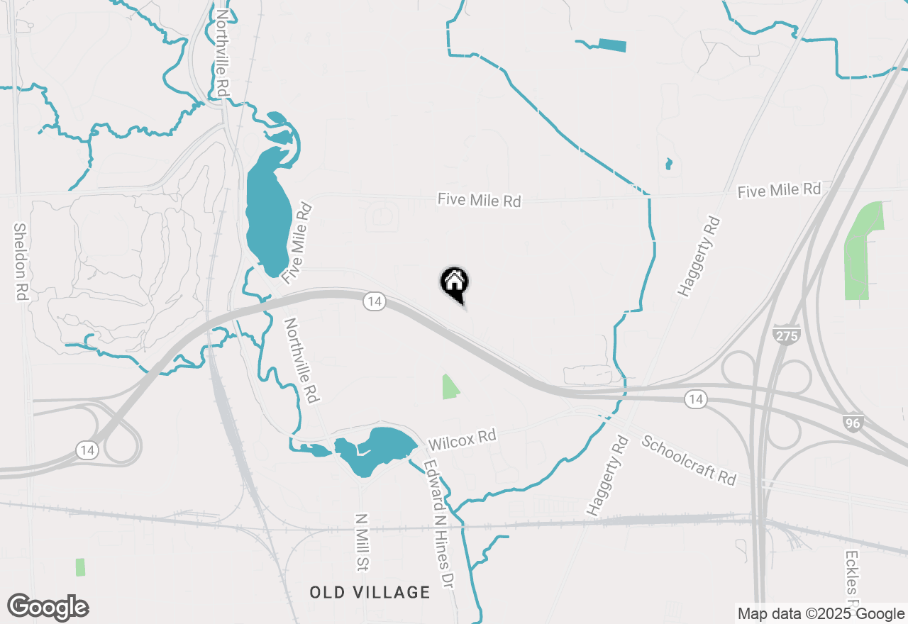 Map of 14750 Robinwood Drive, Plymouth, MI 48170