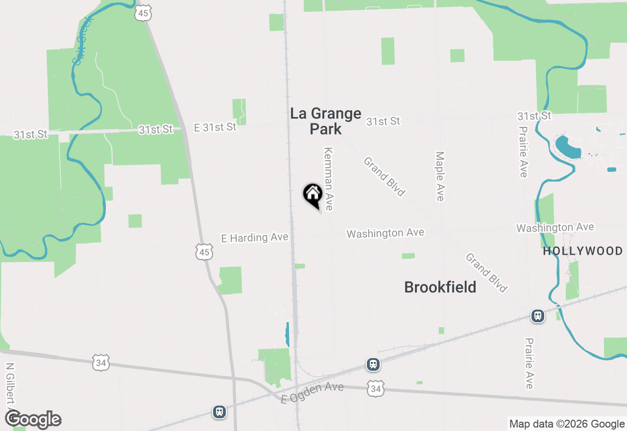 Map of 730 Newberry Avenue, La Grange Park, IL 60526