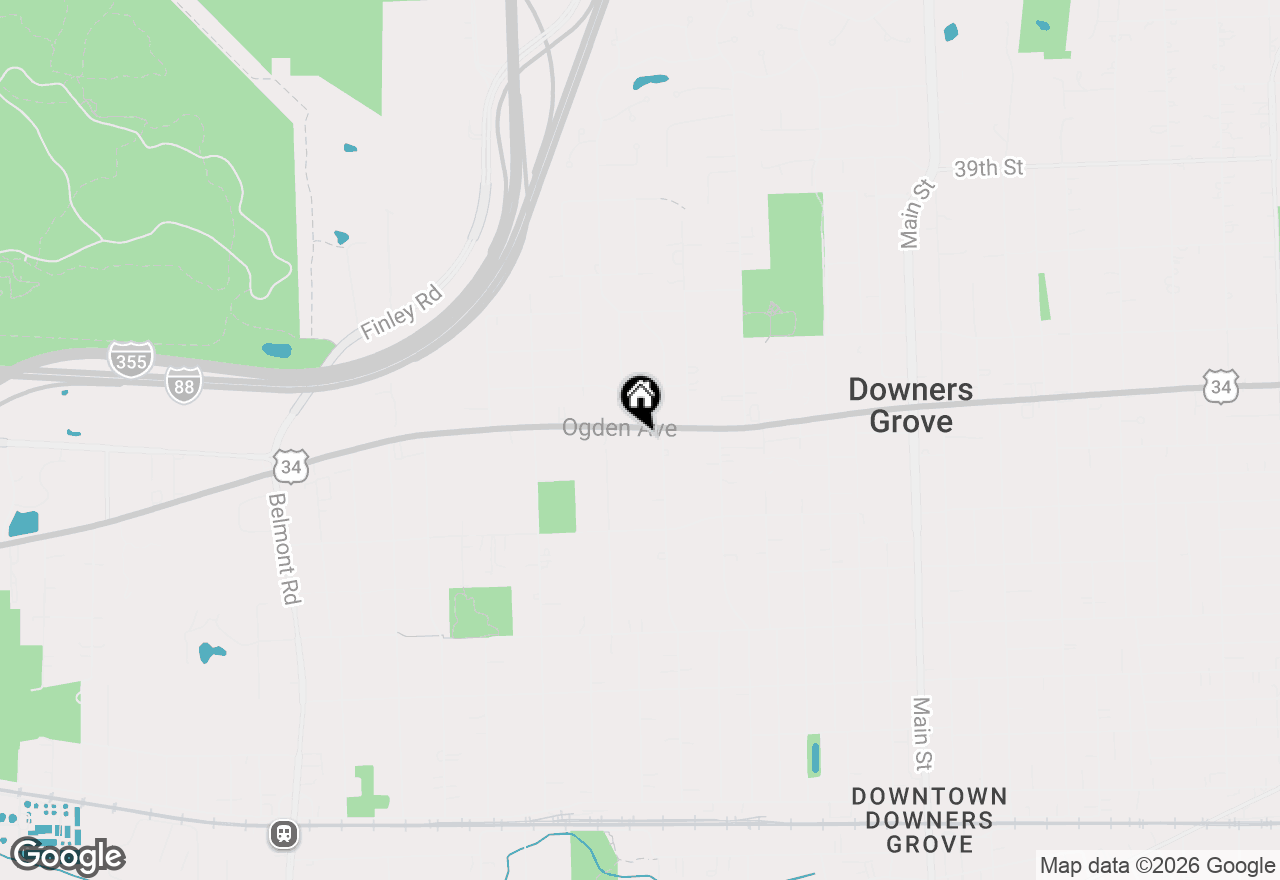 Map of 1517 Ogden Avenue, Downers Grove, IL 60515