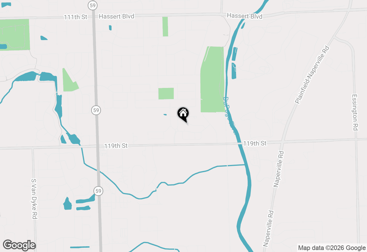 Map of 2316 Spur Road, Naperville, IL 60564