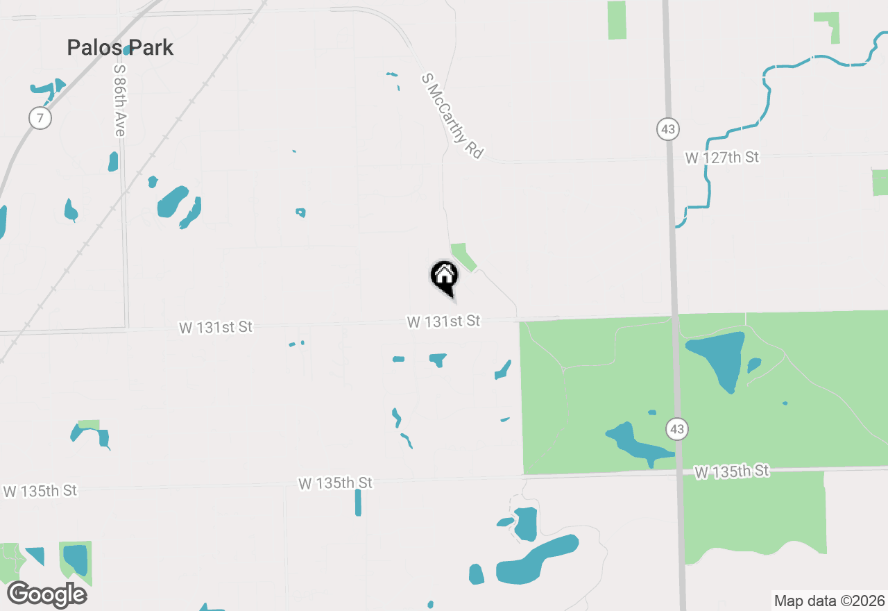 Map of 13060 S Cypress Lane, Palos Heights, IL 60463