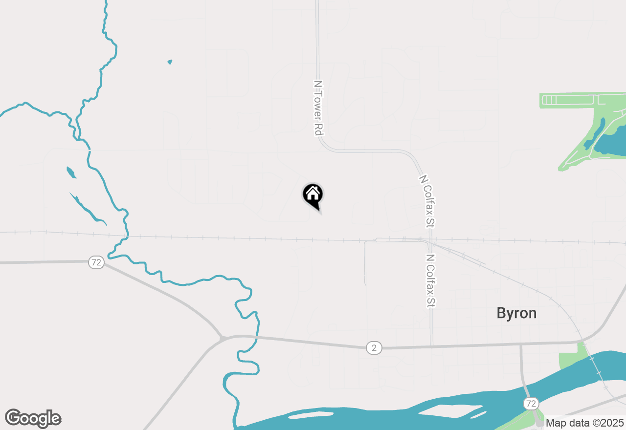 Map of 713 Kingsway Lane, Byron, IL 61010