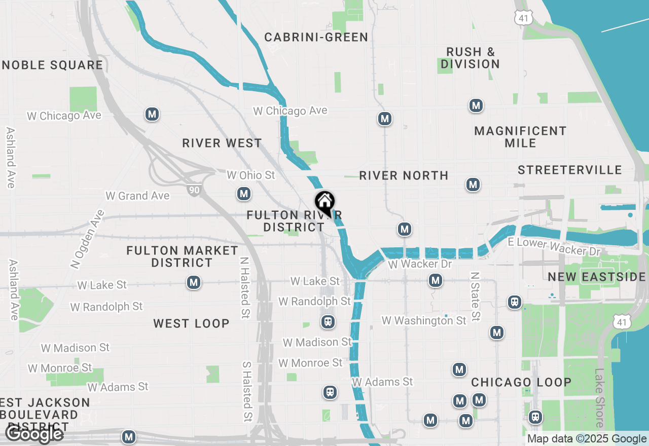 Map of (Address confidential), Chicago, Illinois 60654