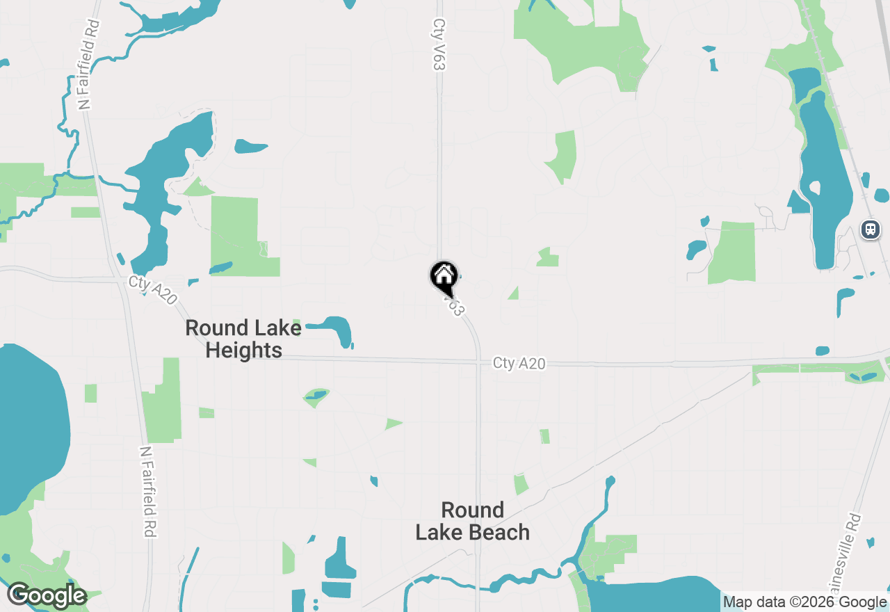 Map of 319 Meadow Green Lane, Round Lake Beach, IL 60073