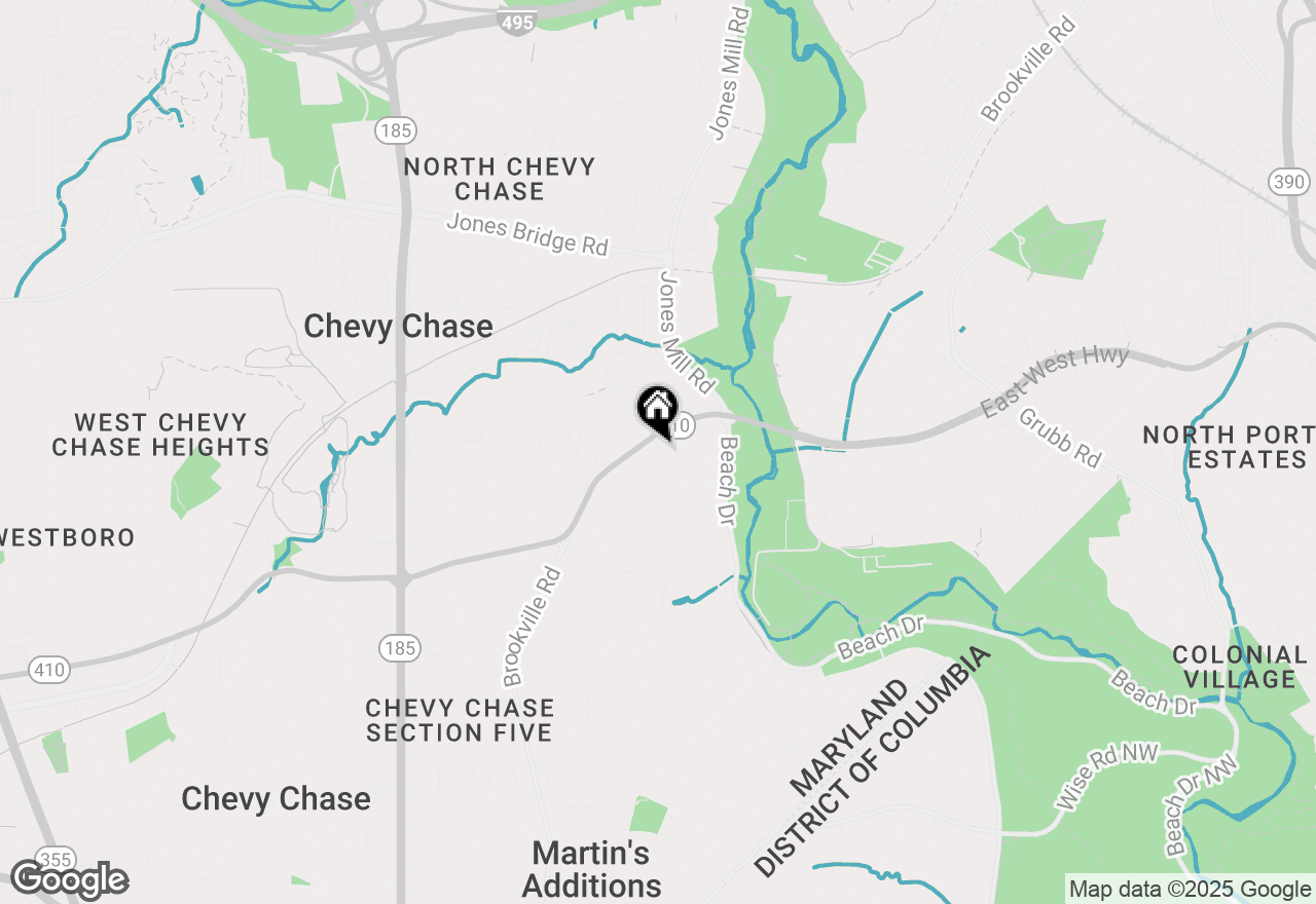 Map of 3215 Brooklawn Terrace, Chevy Chase, MD 20815