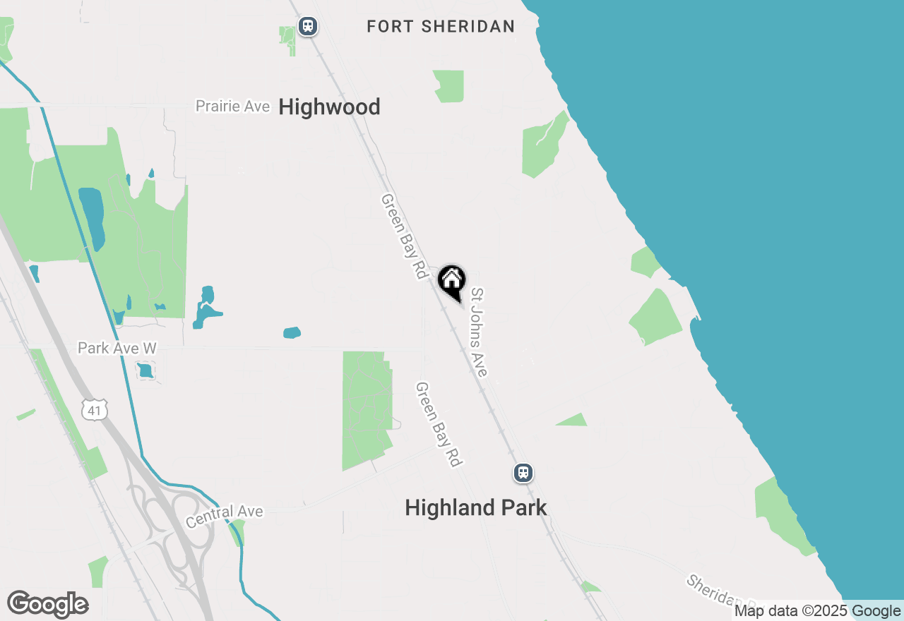 Map of 2086 Saint Johns Avenue #402, Highland Park, IL 60035