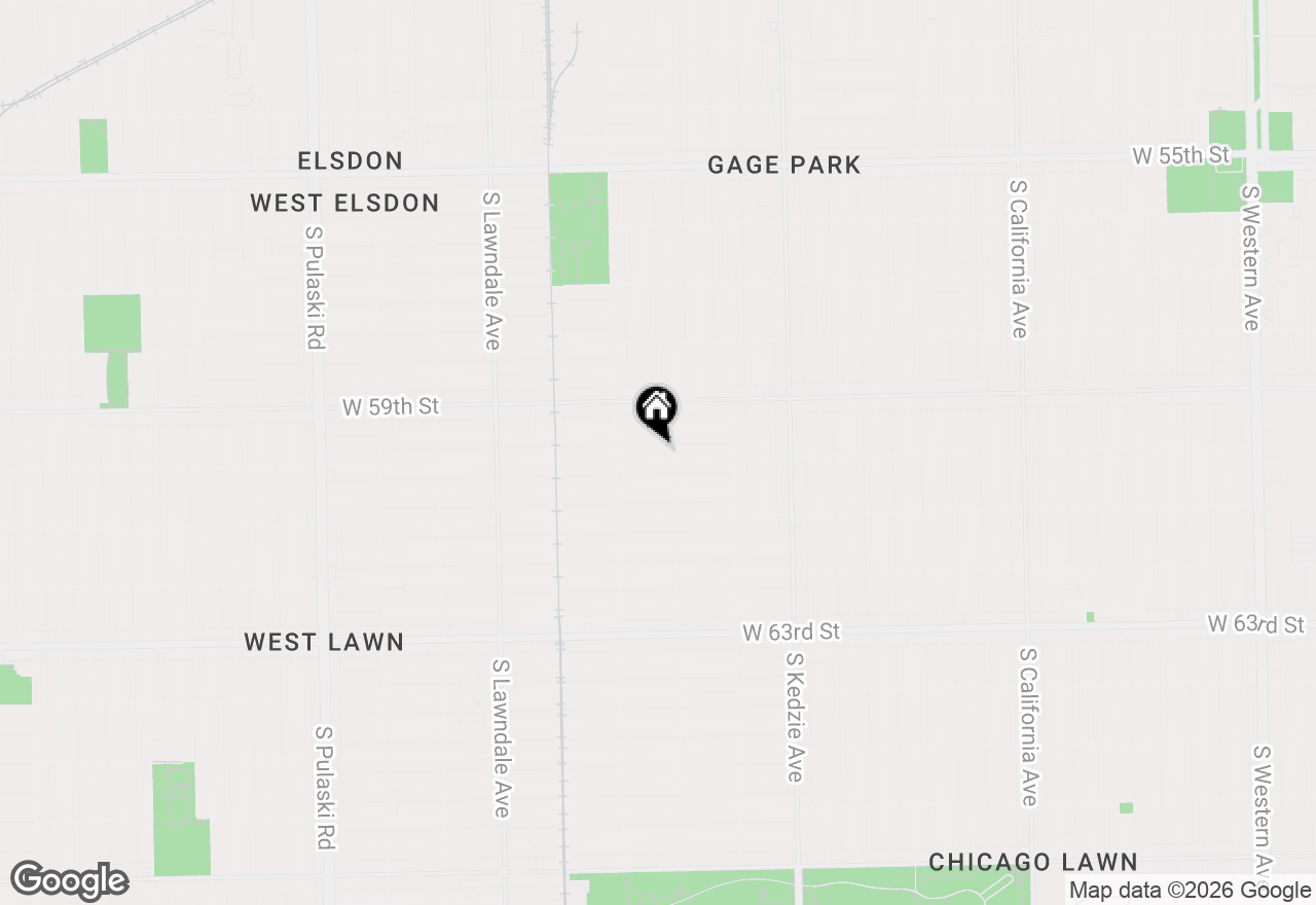 Map of 3416 W 60th Street, Chicago, IL 60629