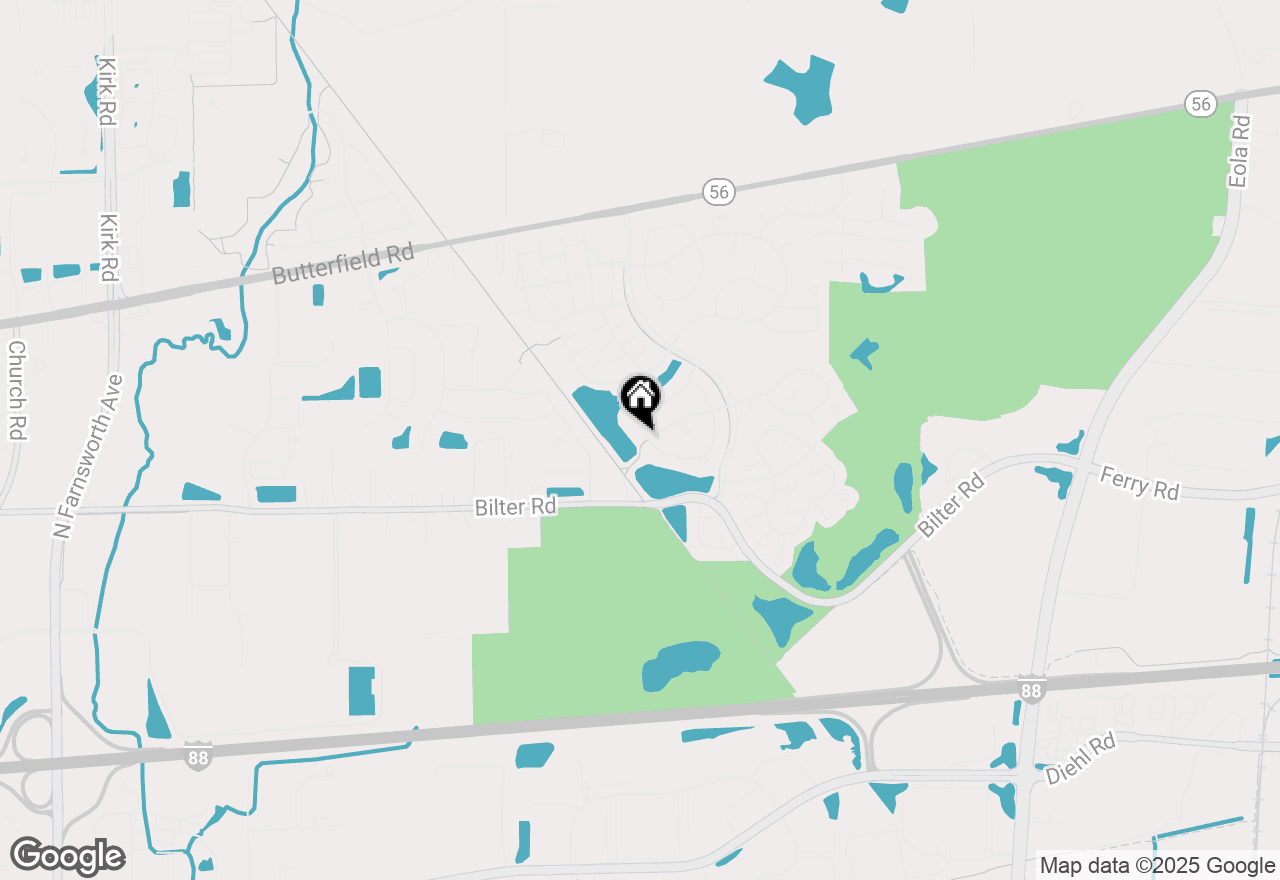 Map of 2449 Wydown Lane, Aurora, IL 60502