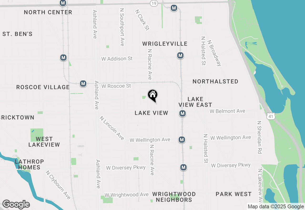 Map of 3233 N Racine Avenue #3, Chicago, IL 60657