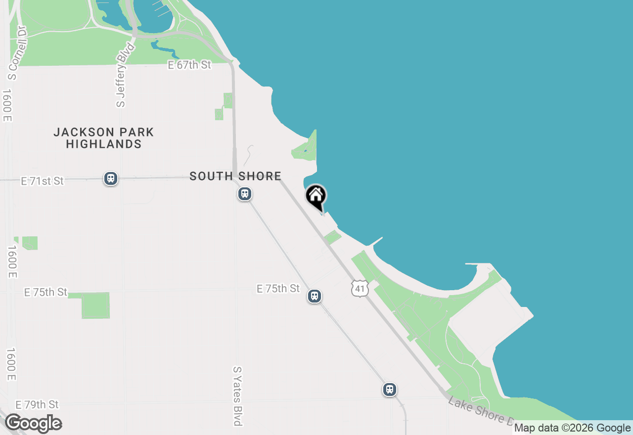 Map of 7321 S South Shore Drive #5A, Chicago, IL 60649