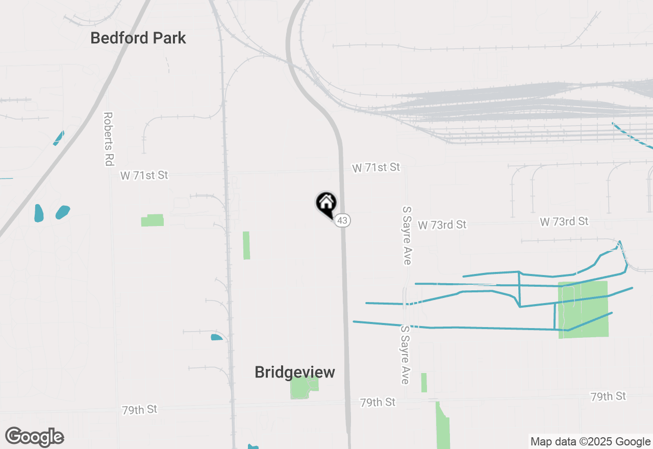 Map of 7220 W 73rd Street, Bridgeview, IL 60455