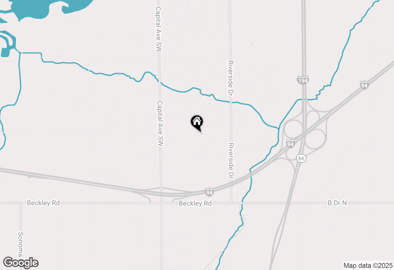 Map of 216 Beckwith Drive, Battle Creek, MI 49015