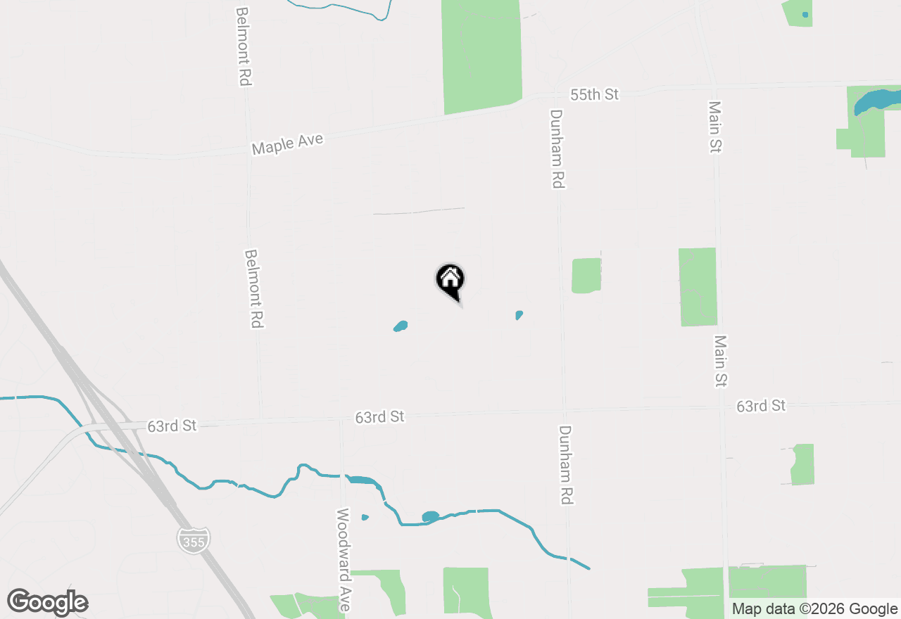 Map of 6036 Springside Avenue, Downers Grove, IL 60516