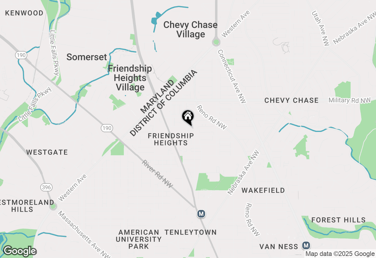 Map of 4110 Ingomar Street Nw, Washington, DC 20015