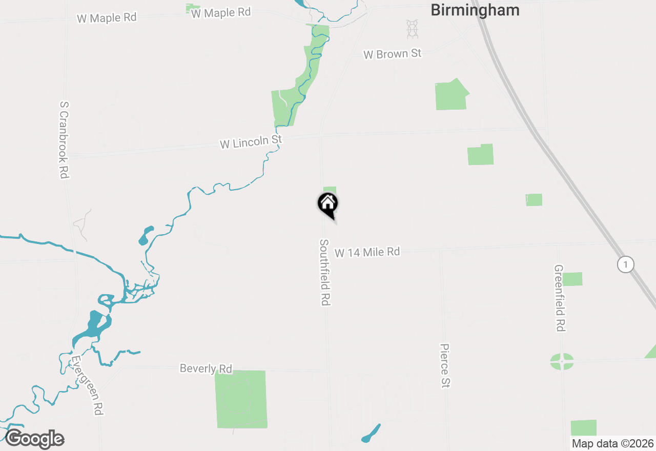 Map of 1787 Southfield Road, Birmingham, MI 48009