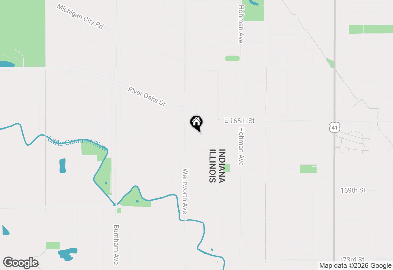 Map of 116 163rd Street, Calumet City, IL 60409