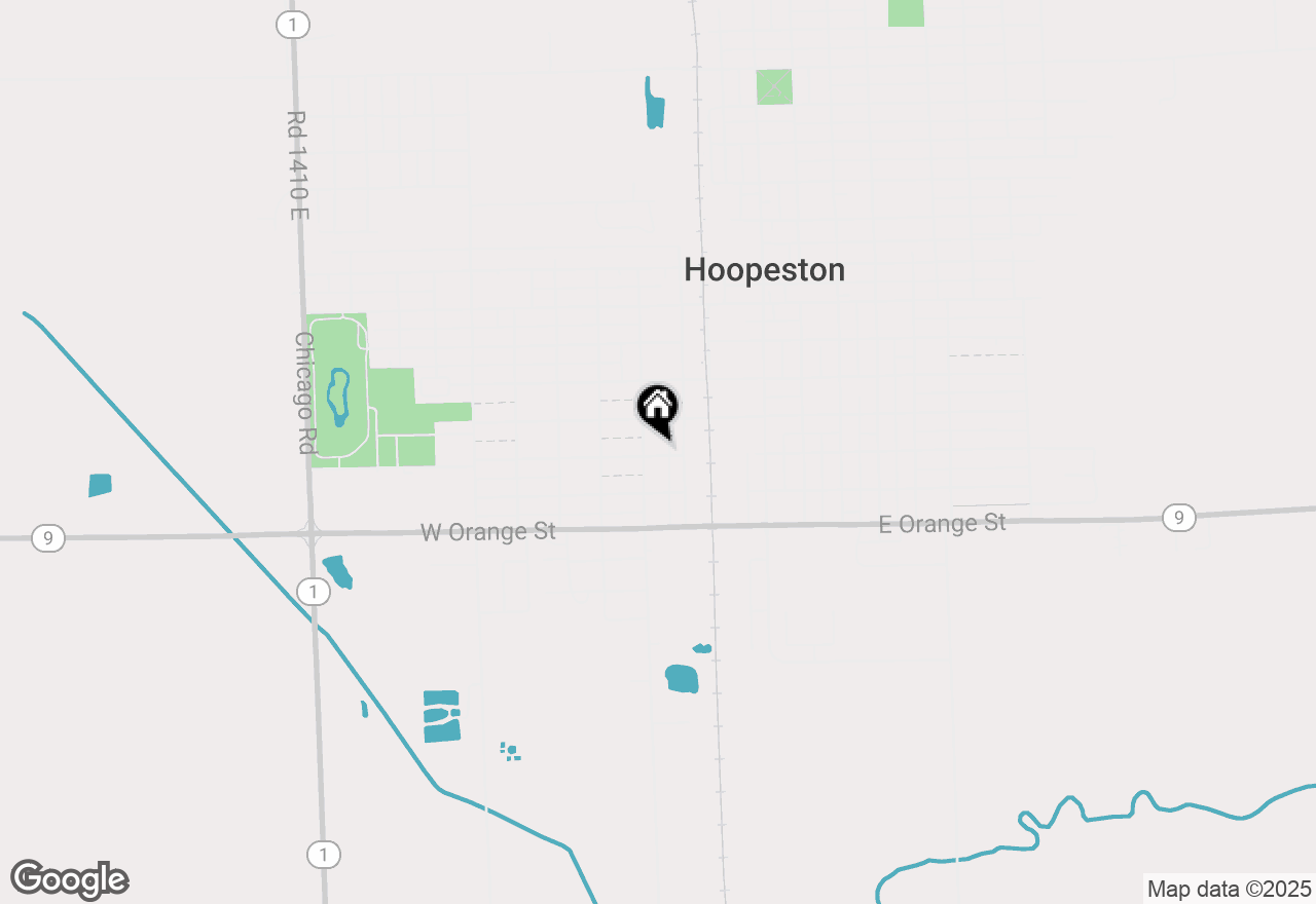 Map of 218 W Elm Street, Hoopeston, IL 60942