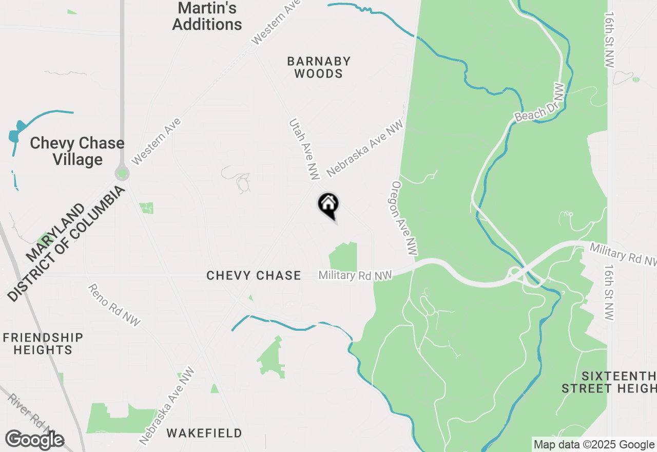 Map of 2921 Legation Street Nw, Washington, DC 20015
