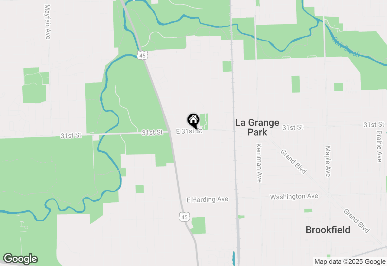 Map of 314 E 31st Street, La Grange Park, IL 60526