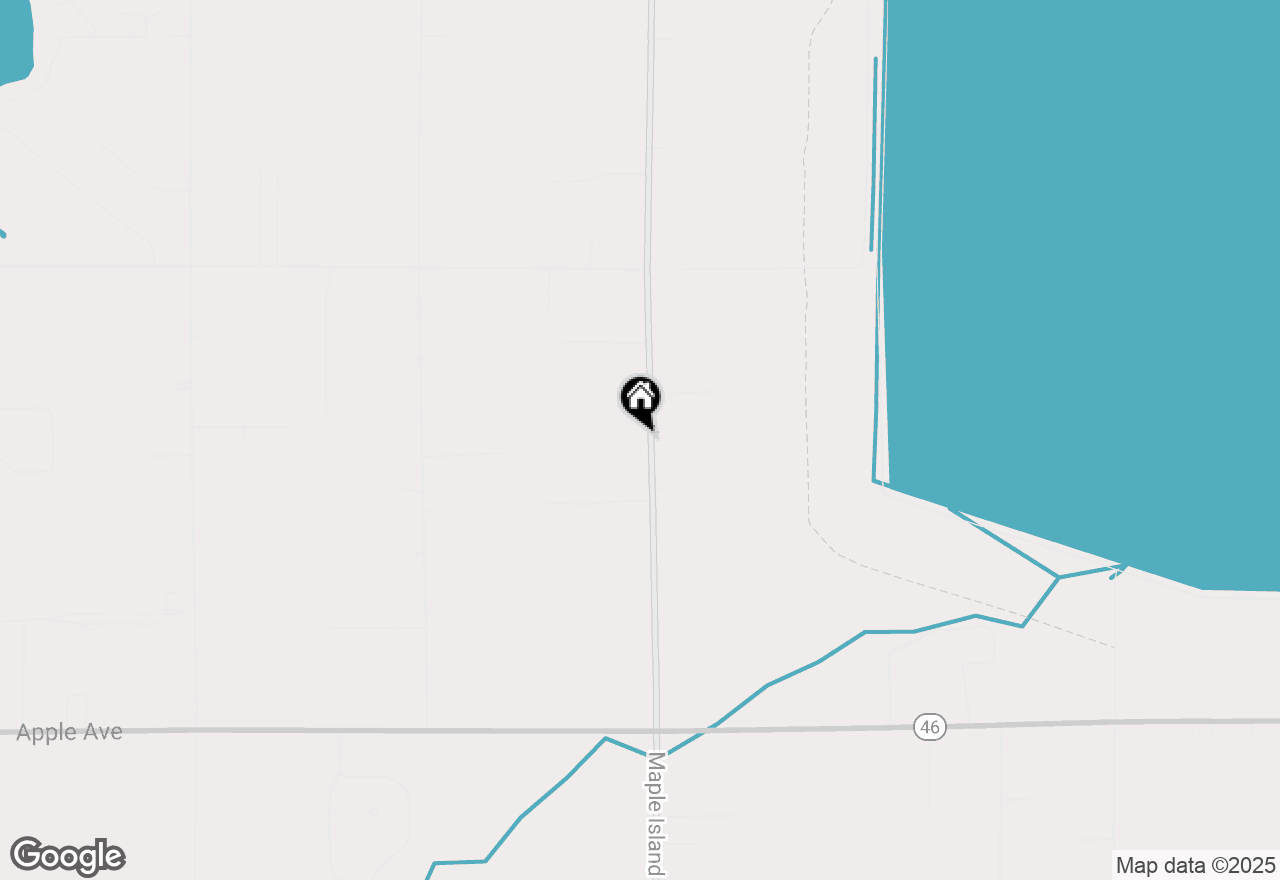 Map of 381 S Maple Island Road, Muskegon, MI 49442