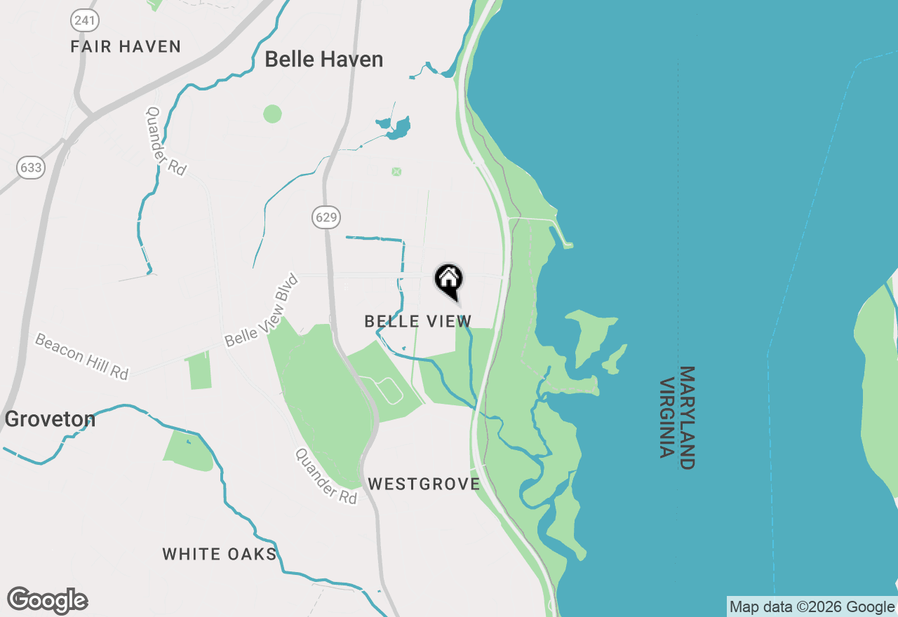 Map of 6615 E Wakefield Drive #B1, Alexandria, VA 22307