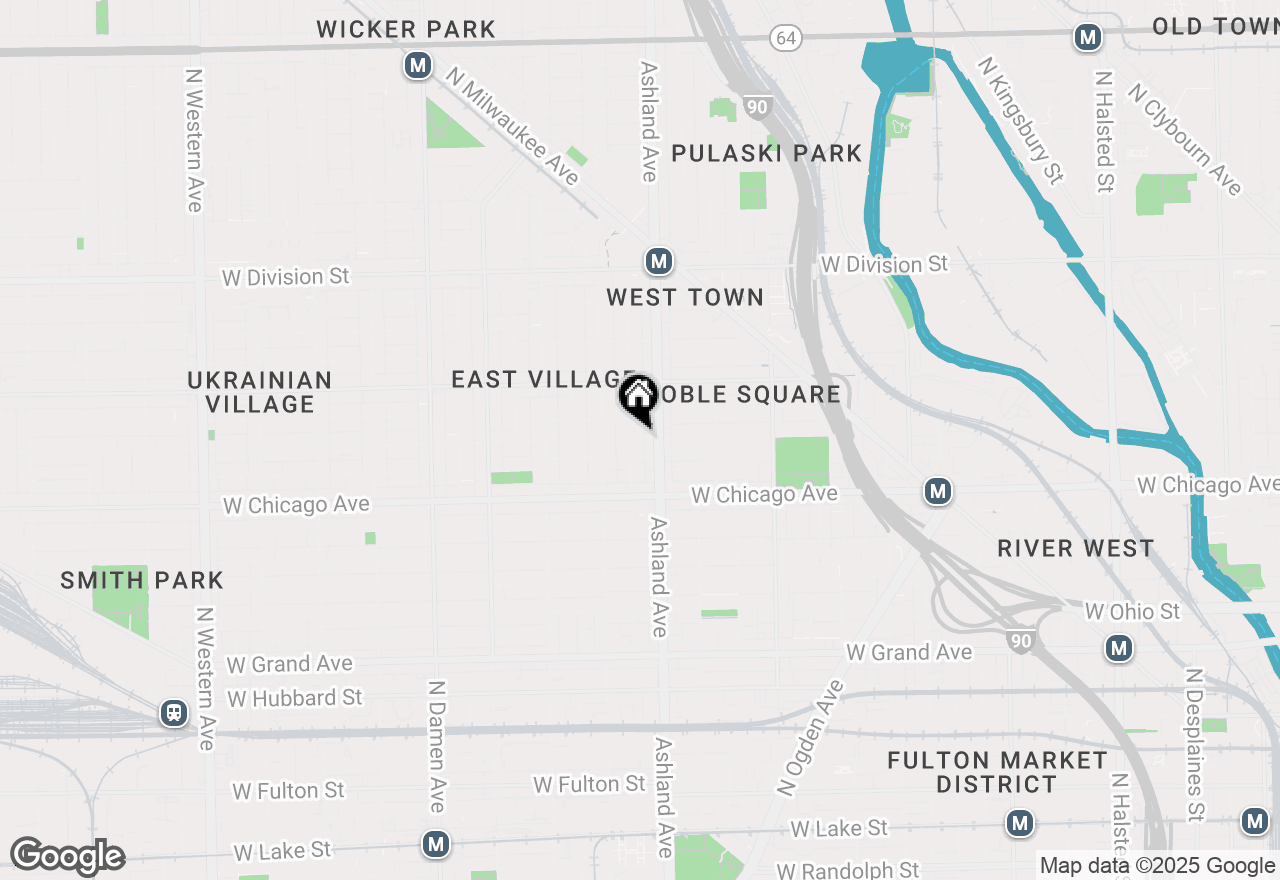 Map of 865 N Marshfield Avenue #3, Chicago, IL 60622