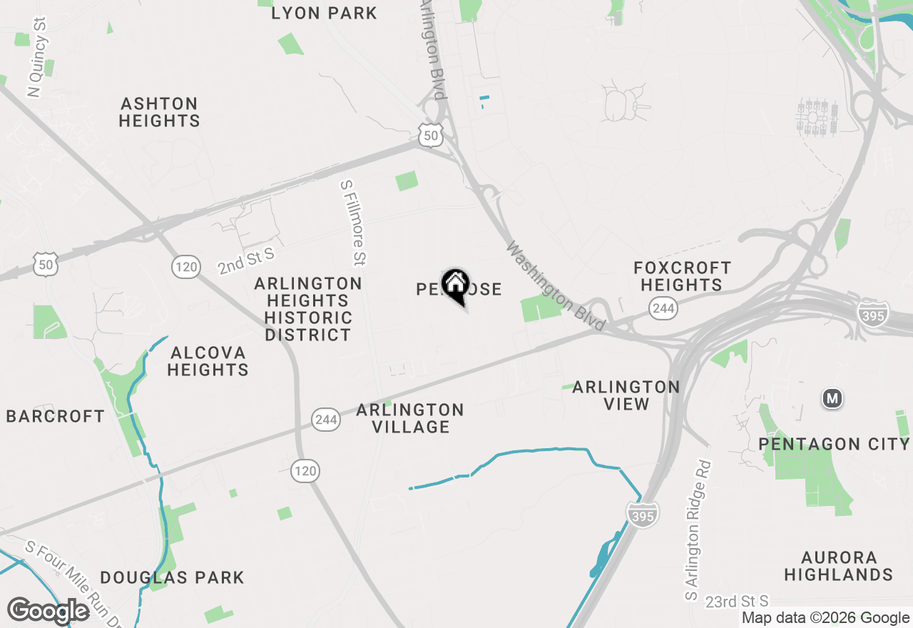 Map of 733 S Wayne Street, Arlington, VA 22204