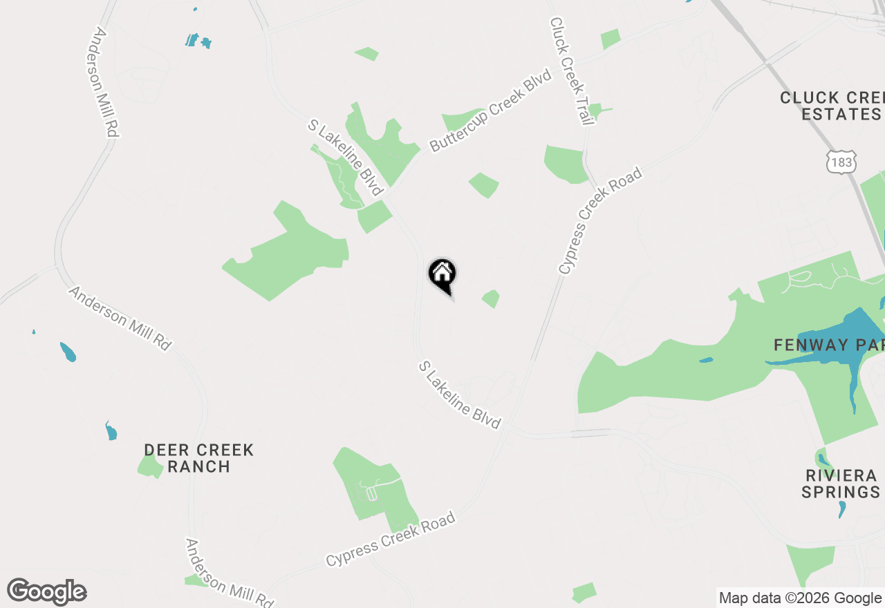 Map of 1331 Fall Creek Loop, Cedar Park, TX 78613