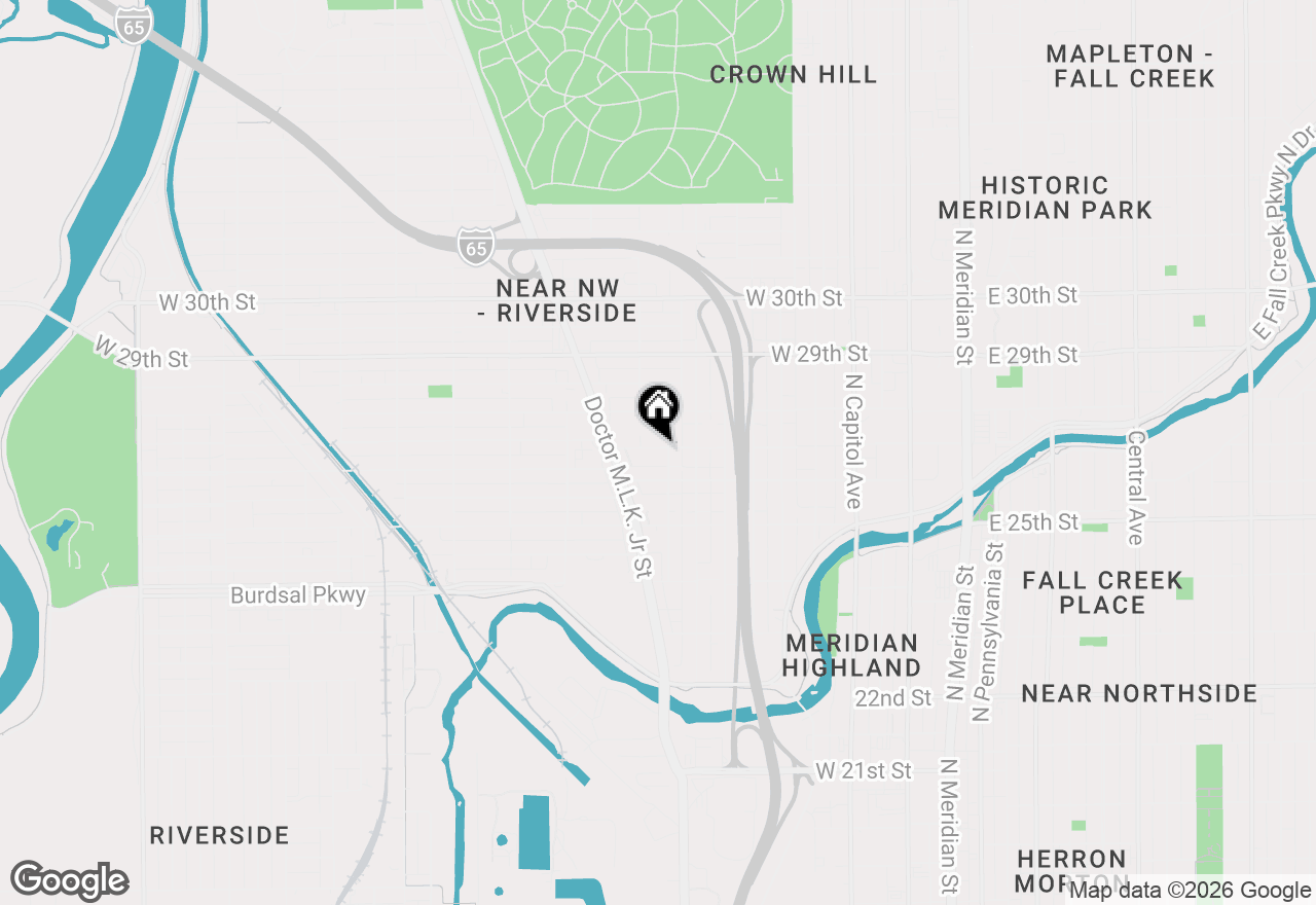 Map of 2636 Ethel Avenue, Indianapolis, IN 46208