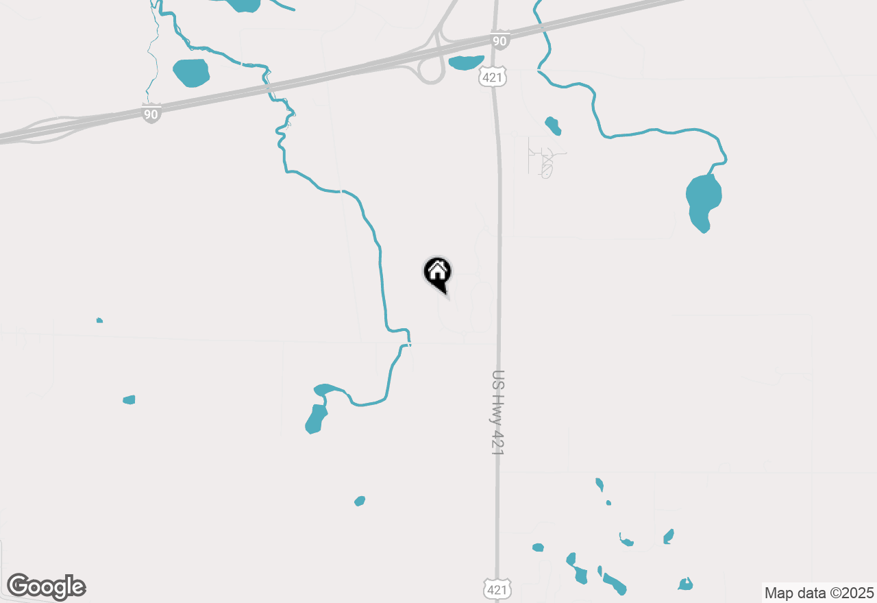 Map of 10112 W Rolling Meadows Drive, Westville, IN 46391