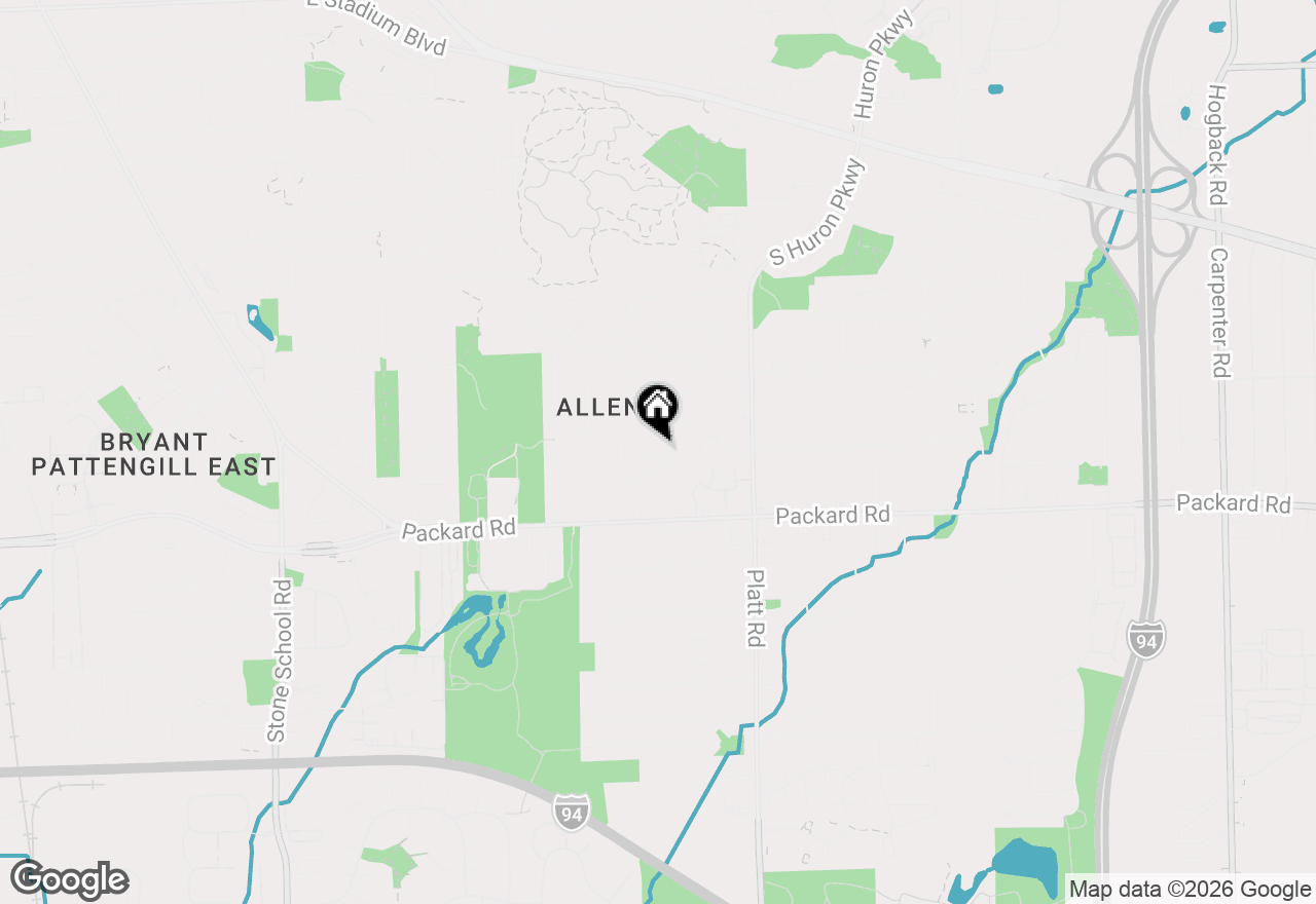 Map of 2734 Hampshire Road, Ann Arbor, MI 48104