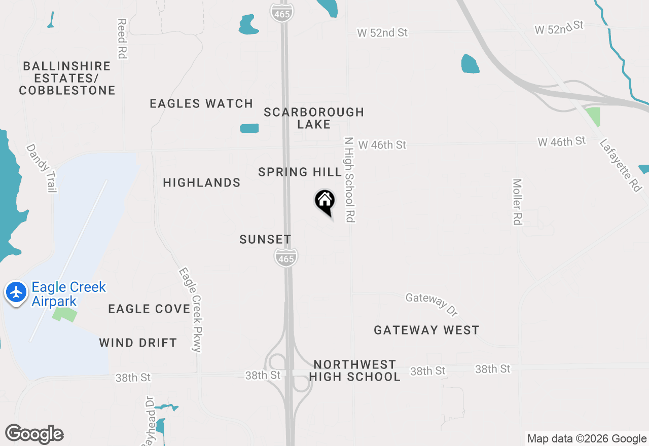 Map of 6370 Commons Drive, Indianapolis, IN 46254