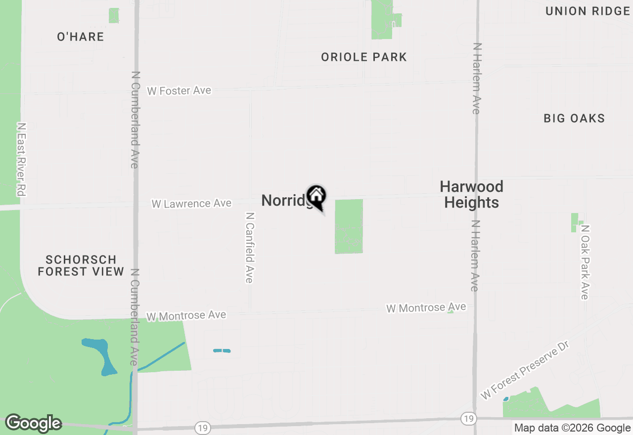 Map of 4724 N Ozark Avenue, Norridge, IL 60706