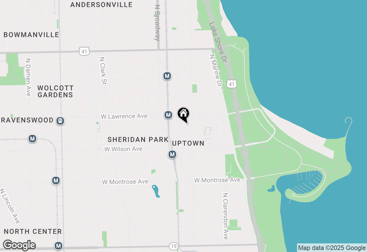 Map of 4717 N Kenmore Avenue #GS, Chicago, IL 60640