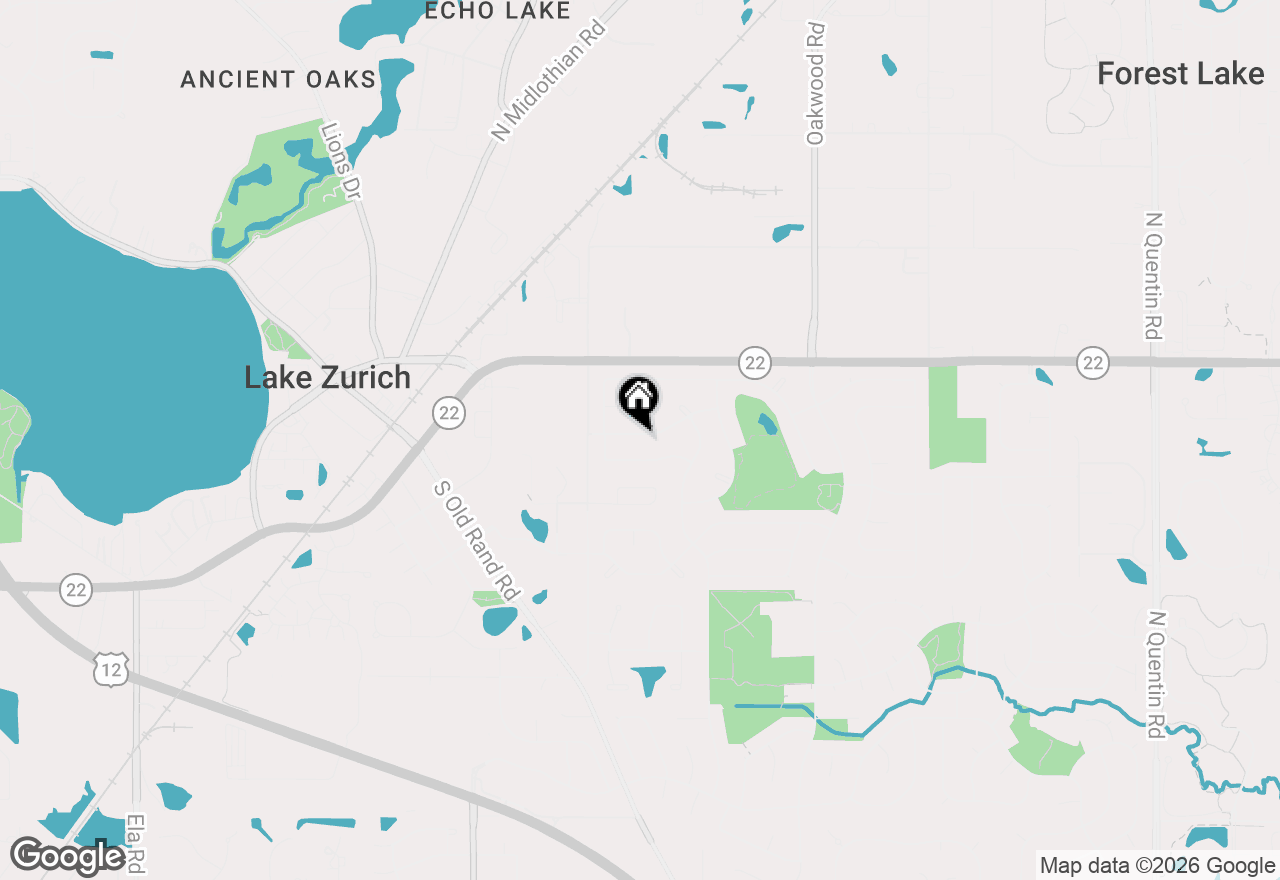 Map of 525 Ginger Trail, Lake Zurich, IL 60047