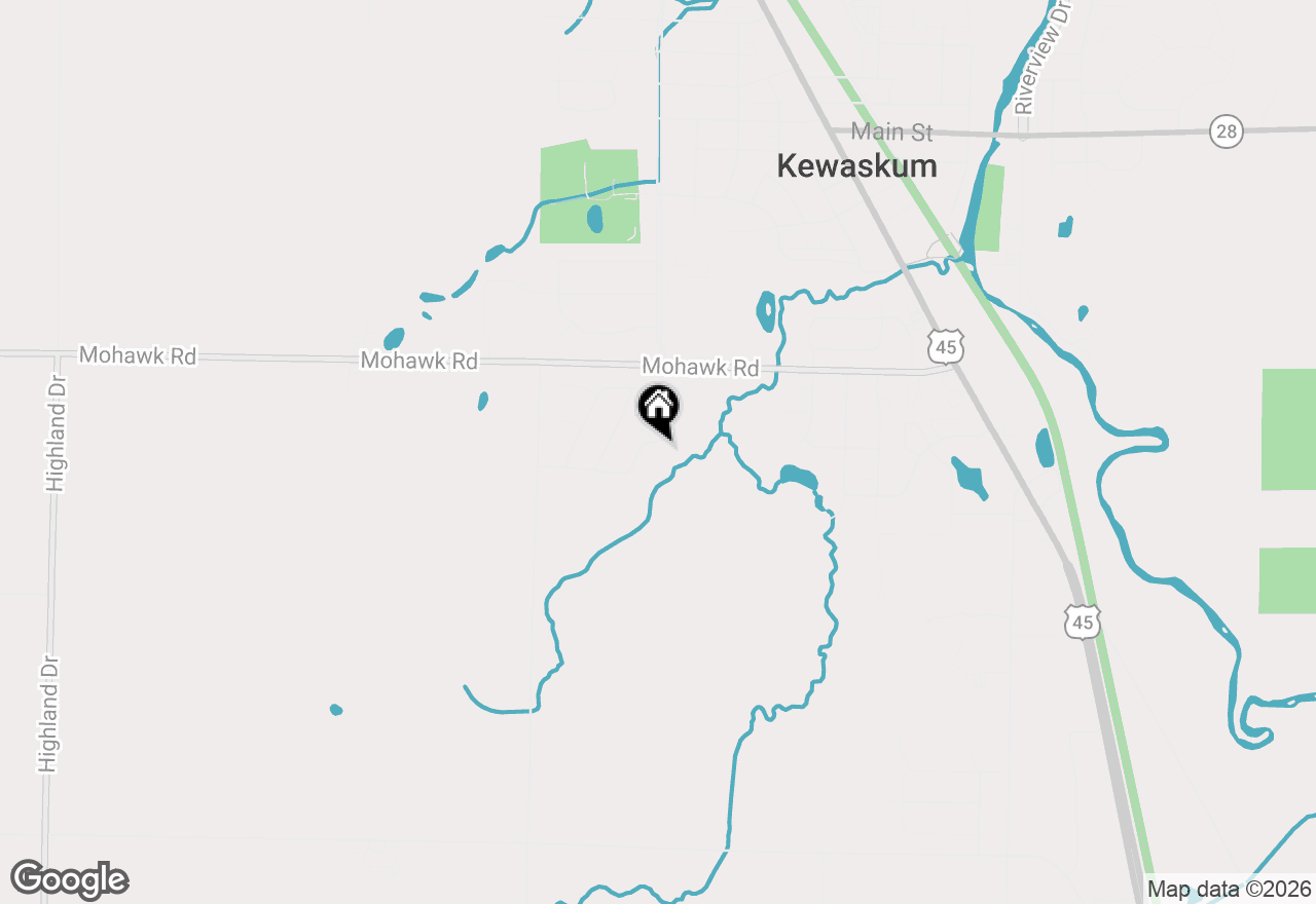 Map of 865 Prairie Gdns #91, Kewaskum, WI 53040