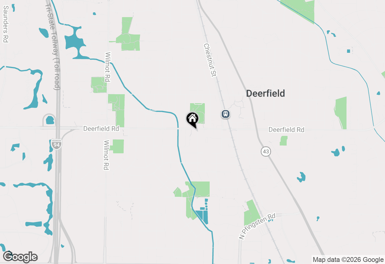 Map of 1156 Osterman Avenue #B, Deerfield, IL 60015