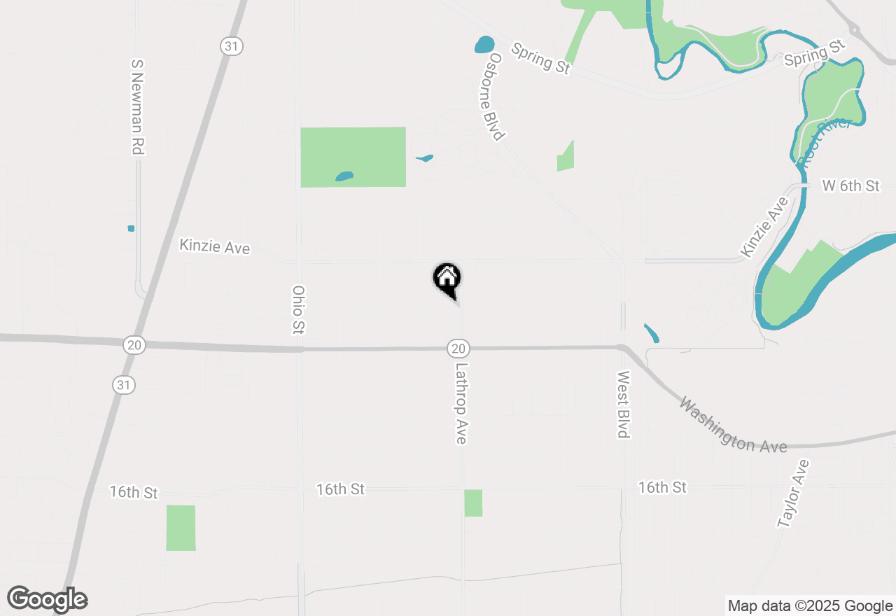 Map of 1031 Russet St, Racine, WI 53405